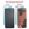 Заднее стекло для Huawei Nova 2S HWI-AL00, аккумулятор, задняя дверь, запасные части с камерой