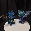 Multi-jointed 3D Printed Dragon Simulation Dragon Model Toy Flying Dragon Figures  Home Decor