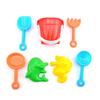7Pcs Mini Kids Beach Sand Kit Shovel Rake Bucket Molds Garden Sandpit Play Toy