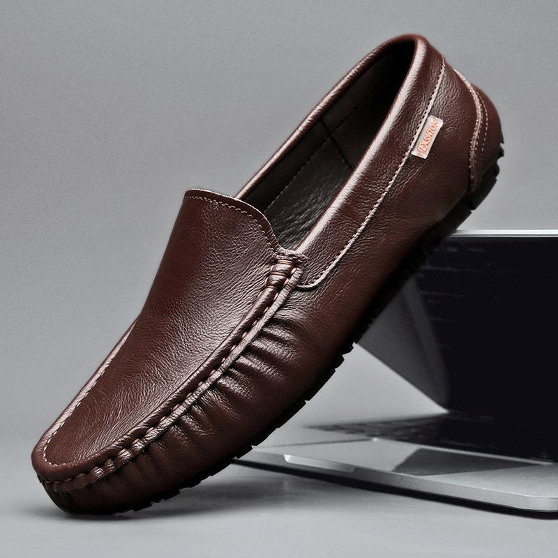 2026 Breathable Genuine Leather Men Loafers Fashion Casual  Business Driving Casual Shoes for Men Spring Autumn New Male Shoes