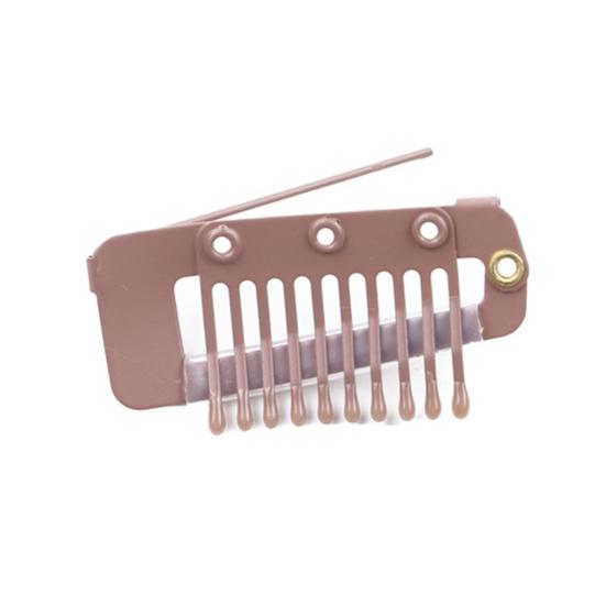 5 шт. Зажим для парика с булавкой 10 зубцов Зажим-защелка для наращивания волос Сверхпрочный металлический Невидимая расческа для фиксации парика Зажим для фиксации чунни/дупатты