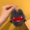 10cm Kawaii Bat Plush Toys Keychain Cute White Black Cartoon Bat Animal Stuffed Doll Soft Keyring Bag Ornaments Gifts