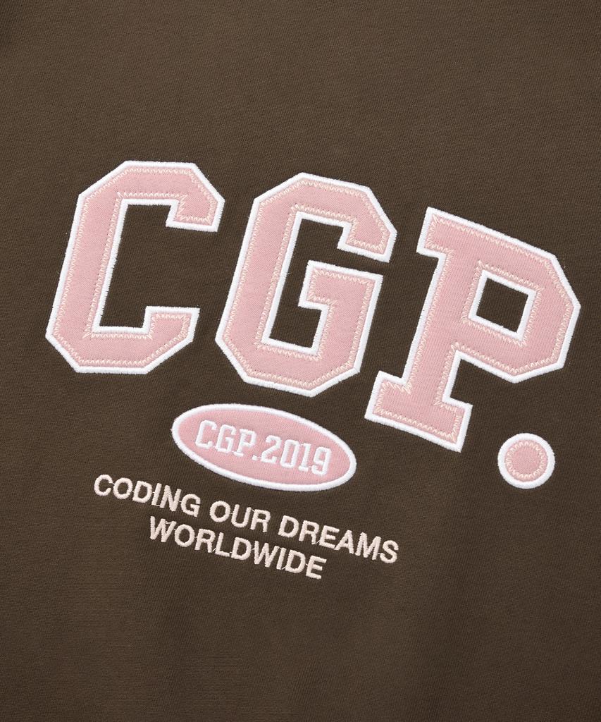 Толстовка с логотипом CGP_Коричневый Bdw