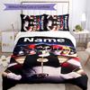 3pcs Custom Name Cartoon Mighty Morphin Power Rangers Bedding Set Duvet Cover Closure Includes 1 Duvet Cover & 2 Pillowcases for All Seasons Bedroom D