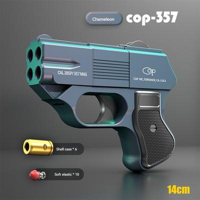 Пистолет COP 357 Игрушечный пистолет с выбросом гильзы мягкой пули Бластер с непрерывной стрельбой Мини-пистолет Пневматический пистолет Для взрослых мальчиков Подарки на день рождения