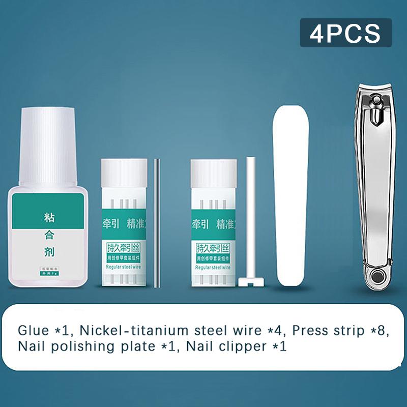 Корректор вросших ногтей, инструменты для педикюра, восстановление, лечение ногтей на ногах, профессиональный зажим для выпрямления вросших ногтей, скобка