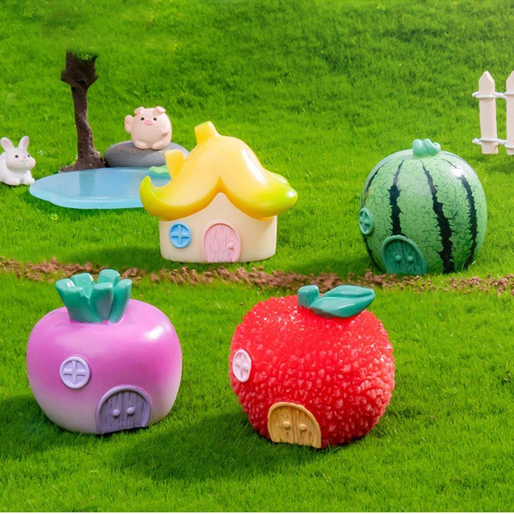 Micro Landscape Cartoon Vegetable House Multicolor Desktop Knick-knack Creative Fairy Tale House