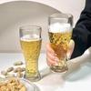 330 мл / 500 мл Барный пивной бокал Бокал для крафтового пива Креативный бокал для пшеничного пива Стакан для напитков на вечеринку Прозрачный стакан для холодных напитков и чая