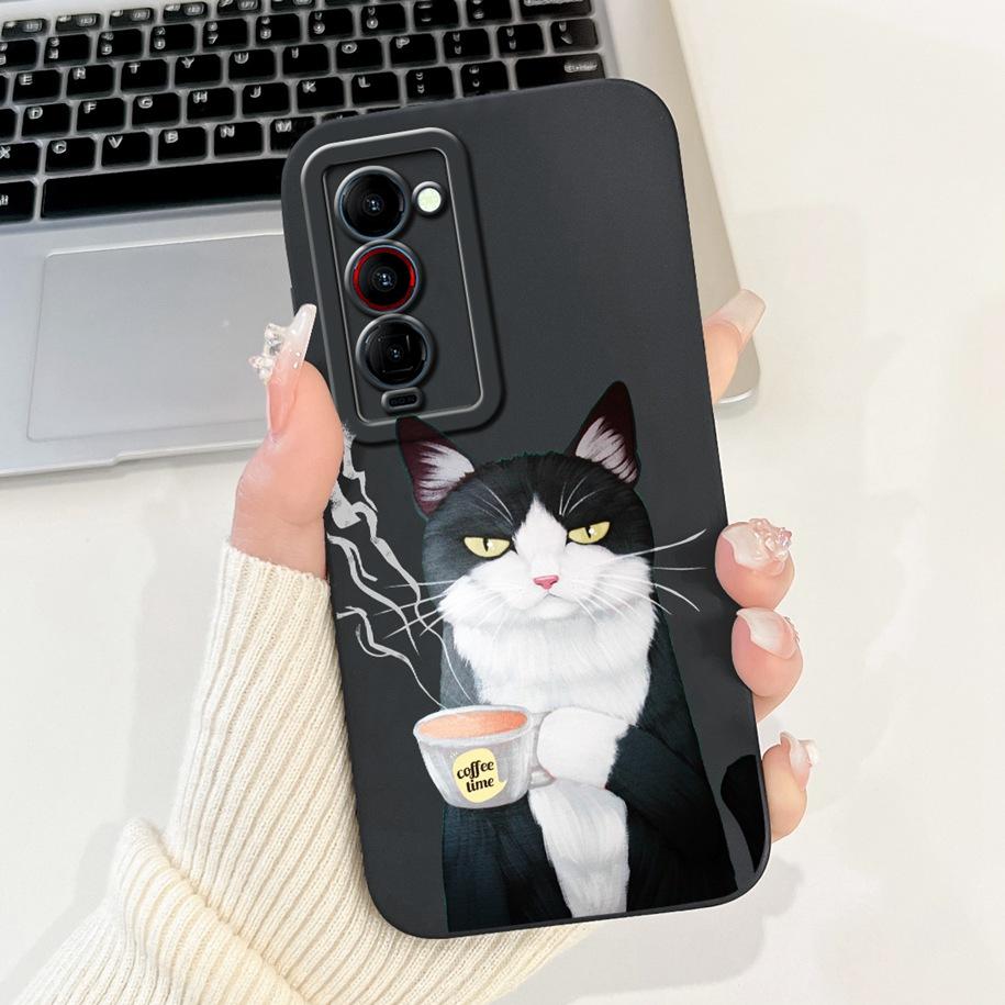 For Tecno Camon 18 Premier Case CH9 CH9n Shockproof Silicone Soft Bumper For Tecno Camon 18 P 18P 18i Camon18 Flower Phone Cover