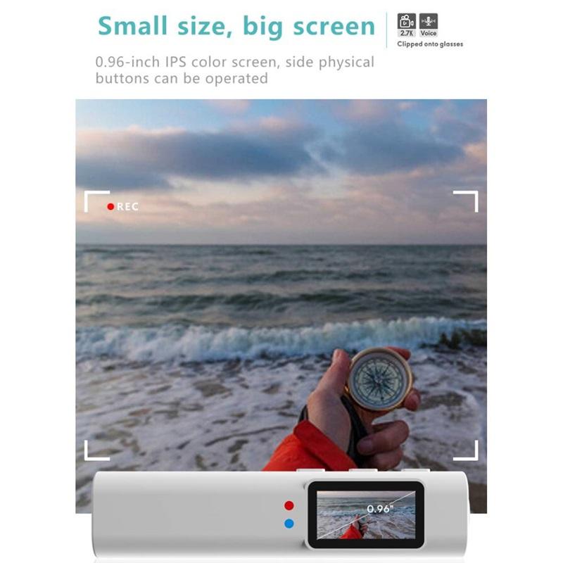 2.7K Mini FPV Eyeglasses Video Shooting Micro-camera HD WiFi Intelligent Headset Glasses Video&Sound Recording WiFi APP Control