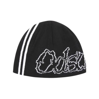 ODD STUDIO Жаккардовая шапка бини без отворота - ЧЕРНАЯ