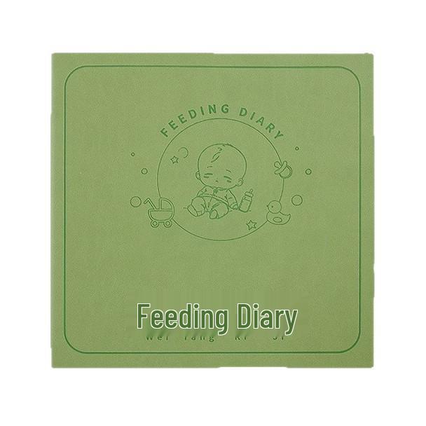 Cute Square Baby Feeding Diary Pocket Notebook: High-Quality, Portable Record Book