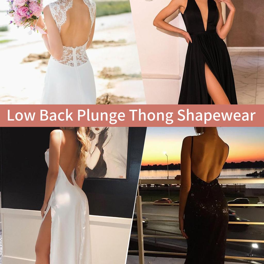 Корректирующее белье для женщин Стринги с низкой спинкой Боди Талия Cincher Управление животом Формирователь тела Бесшовное моделирующее нижнее белье U-образный вырез с открытой спиной Купальники Топы на бретелях