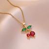Ожерелье с подвеской в виде вишни для женщин 2024 года, модные украшения