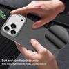 Магнитный Роскошный Чехол для Телефона для IPhone 17/16/15 Pro Max Замшевая Искусственная Кожа с Металлической Защитой Камеры
