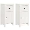 Sideboards 2 pcs. White 40 x 35 x 80 cm Solid Pine Wood