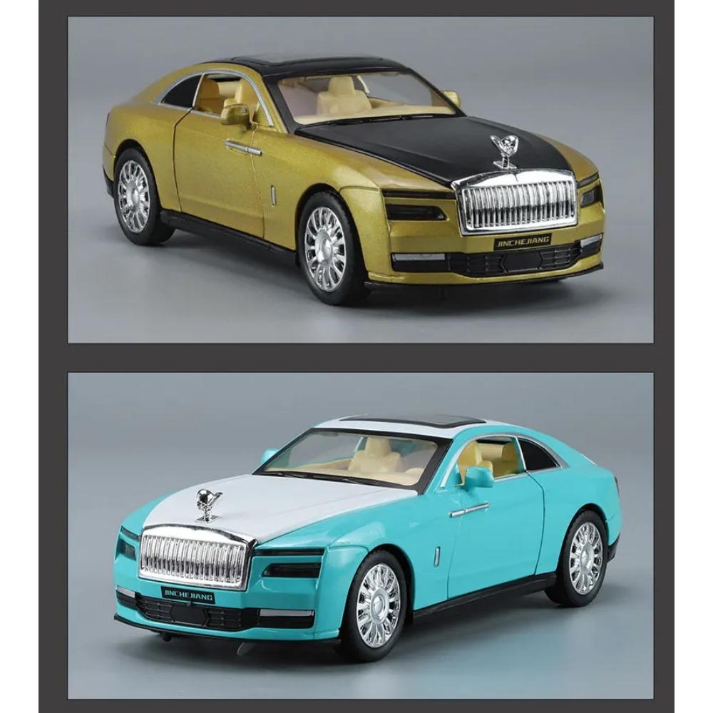 1/32 Rolls-Royce Spectre Автомобиль на новой энергии Сплав Модель роскошного автомобиля Литой и игрушечный автомобиль Металлическая модель автомобиля Симуляция Звук и свет Детский подарок