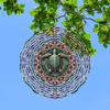 10 Inch 3D Kinetic Metal Turtle Wind Spinner for Outdoor Garden Decor Rotating Hook Vibrant Colors Durable Weather Resistant Art Sculpture Perfect