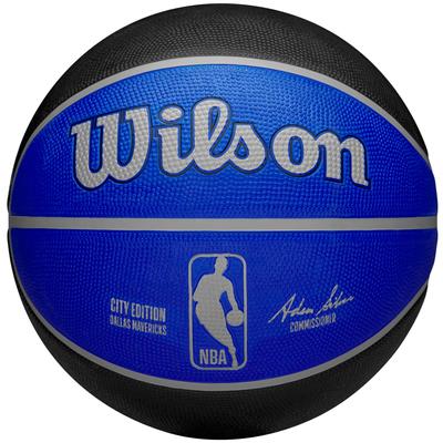 Wilson NBA Team City Edition Dallas Mavericks Out Мяч, унисекс, синий Баскетбольный