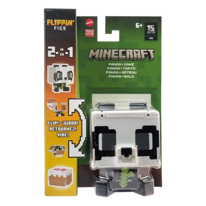 Figurine - MATTEL - Minecraft Flippin' Figs - Transformation facile - Design pixélisé
