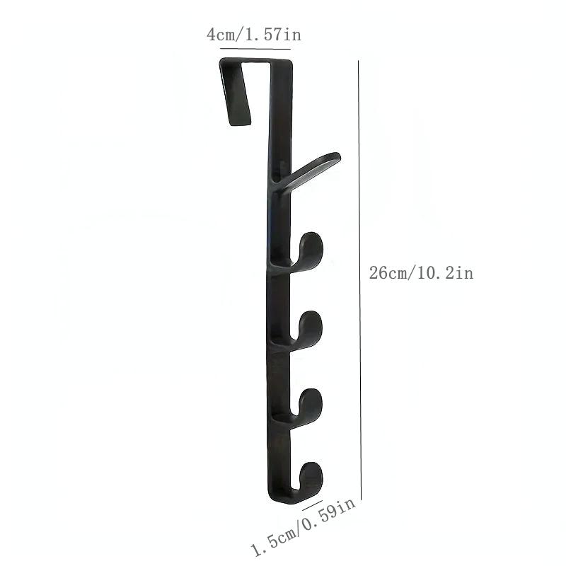 1 шт. Подвеска на дверь спальни, вешалка для одежды, пластиковая домашняя организация для хранения над дверью, крючки, держатель для сумки, рейки