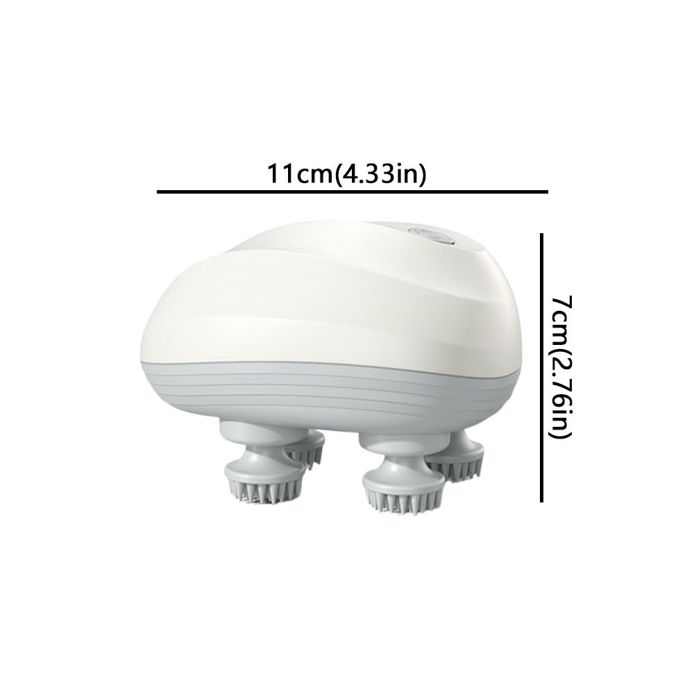 Электрический массажер для головы глубокого воздействия Водонепроницаемый массажный инструмент Разминающий массаж Плечи Шея