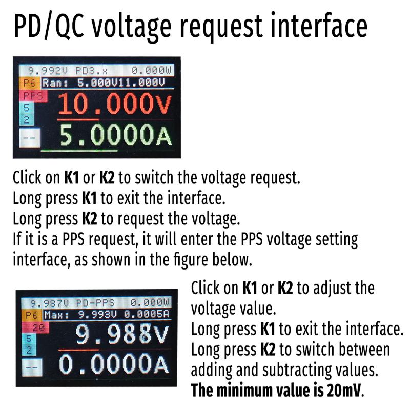 1 Set 36V 10A Max Power Monitor Module With Xt60 Connector Pd Qc Support For Rc Drone Battery Power Detection