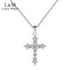 Religious Jewelry 925 Sterling Silver Cross Necklace Western Christian Jesus Religious Pendant Silver Jewelry