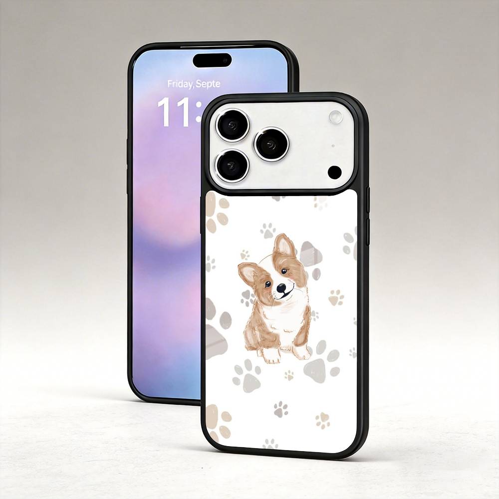 C-Cute Corgi Phone Case For iPhone17,16,15,14,13,12,Pro,Max,Magnetic For Magsafe Wireless Charging