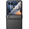 Case for Motorola Razr 70 Ultra / 60 Ultra, PC Kickstand Case, with glass, black