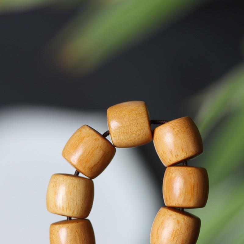Low MOQ Natural Fragrance Bracelet Solid Fashion Design Perlenbesetzt Durable Gift Exquisite Wooden Bead Bracelet
