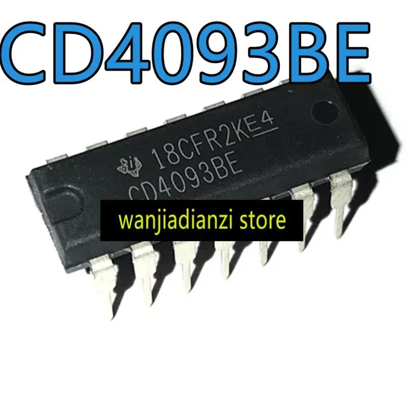 5 шт. оригинальный CD4093 CD4093BE DIP14 Логический чип ИС Триггер Шмитта логические микросхемы, CMOS четыре канала 2