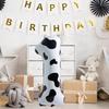 Воздушный шар с номером коровы, большой удобный складной детский день рождения, черно-белый узор, номер коровы