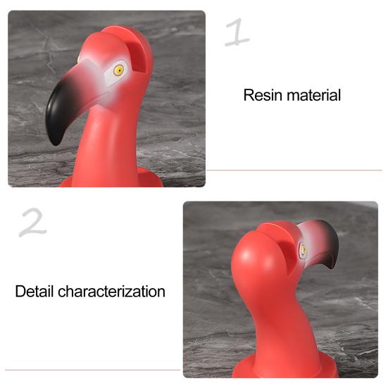 Держатель для очков Фламинго, подставка для очков, статуэтка животного из смолы, украшение для рабочего стола, прочная нескользящая стойка для очков