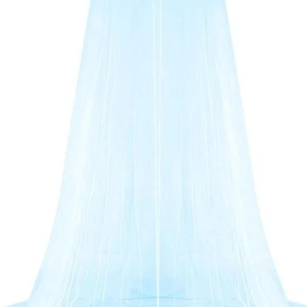 Queen Size Bed Canopy Princess Round Dome Bed Canopy Dome for Picnic Courtyard Outdoor Household Blue