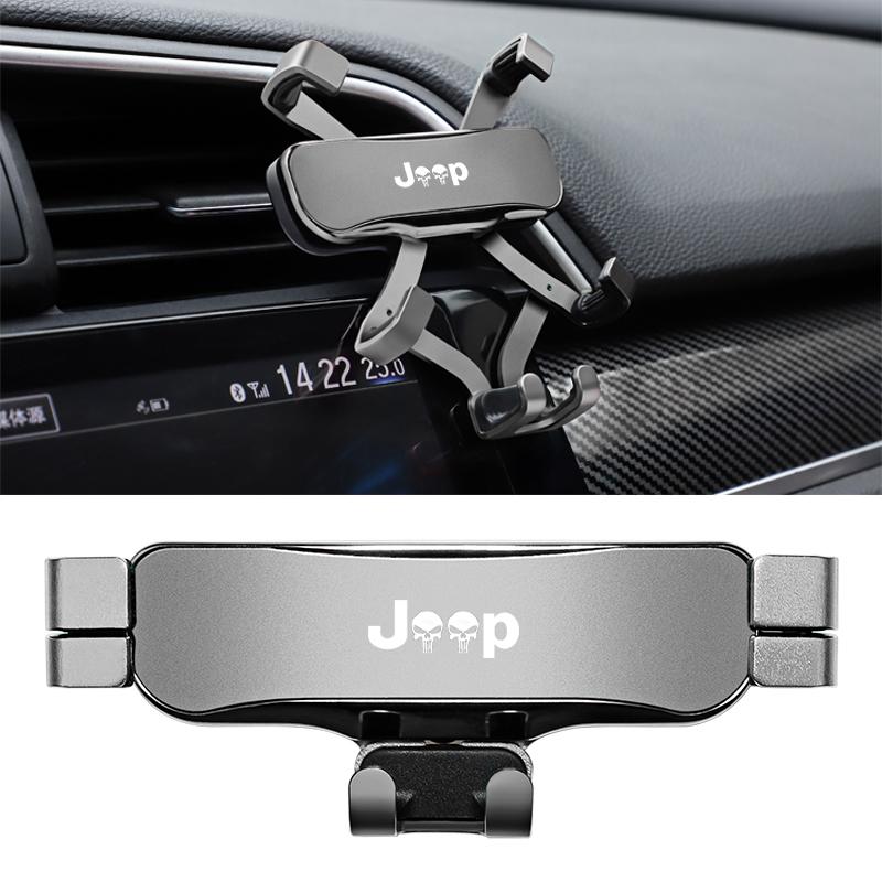 Cup Holders Car Phone Holder Air Vent Clip Mount Stand Accessories For Jeep Wrangler JL JK Renegade Grand Compass Gladiator Cher