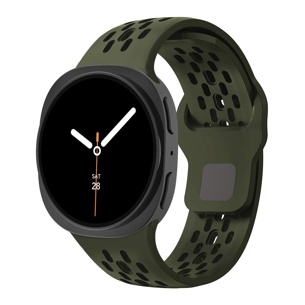 Резиновый ремешок для Samsung Galaxy watch 8/8 classic 46мм/44мм/40мм Дышащий спортивный браслет на запястье Correa Galaxy watch8 Ремешок
