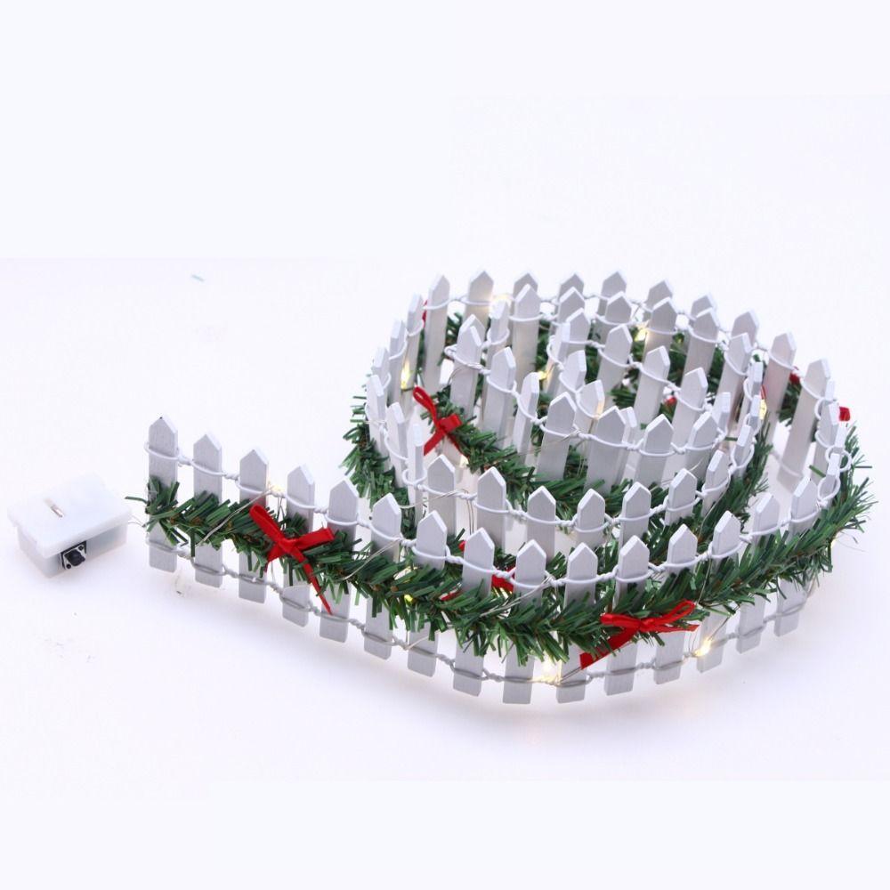 LED Light Garden Fence Micro Landscape Small Fence Fashion Christmas Elf Fence Garden