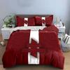 Maroon background, white stripe. Bedding sets Duvet cover sets Duvet covers Pillowcases(1*Duvet Cover 2*Pillowcases without duvet insert)