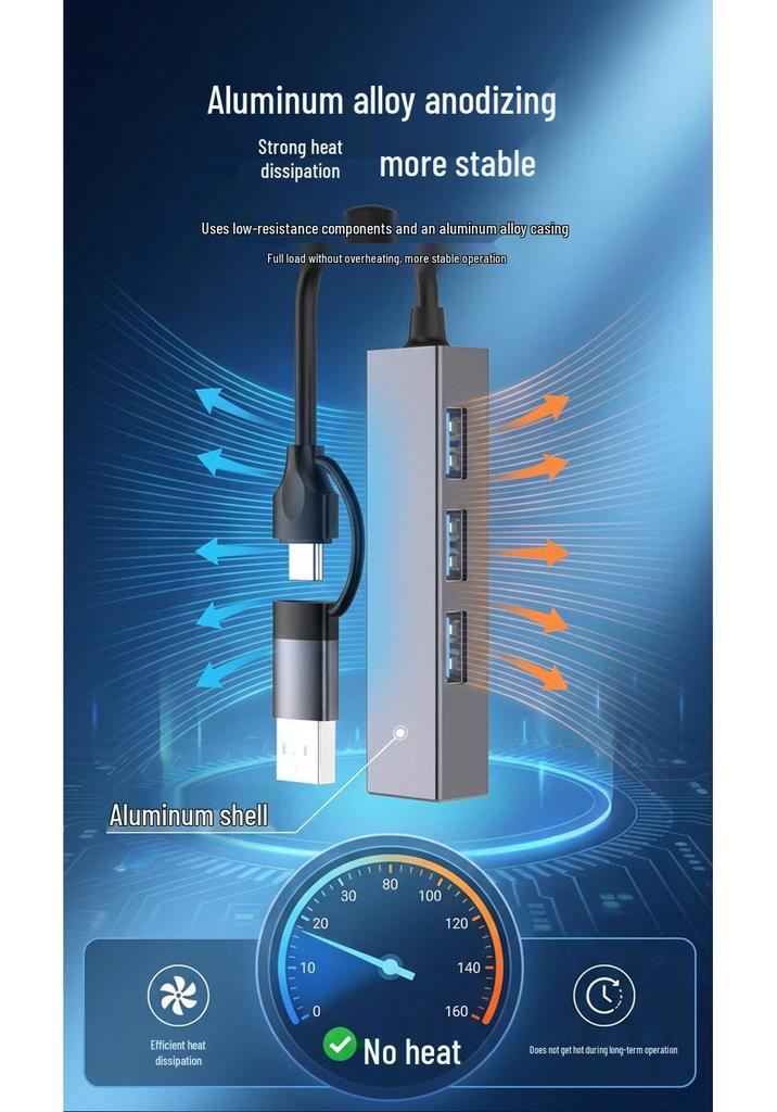 USB 3.0 Hub with Gigabit RJ45 Ethernet and 100Mbps Network Card