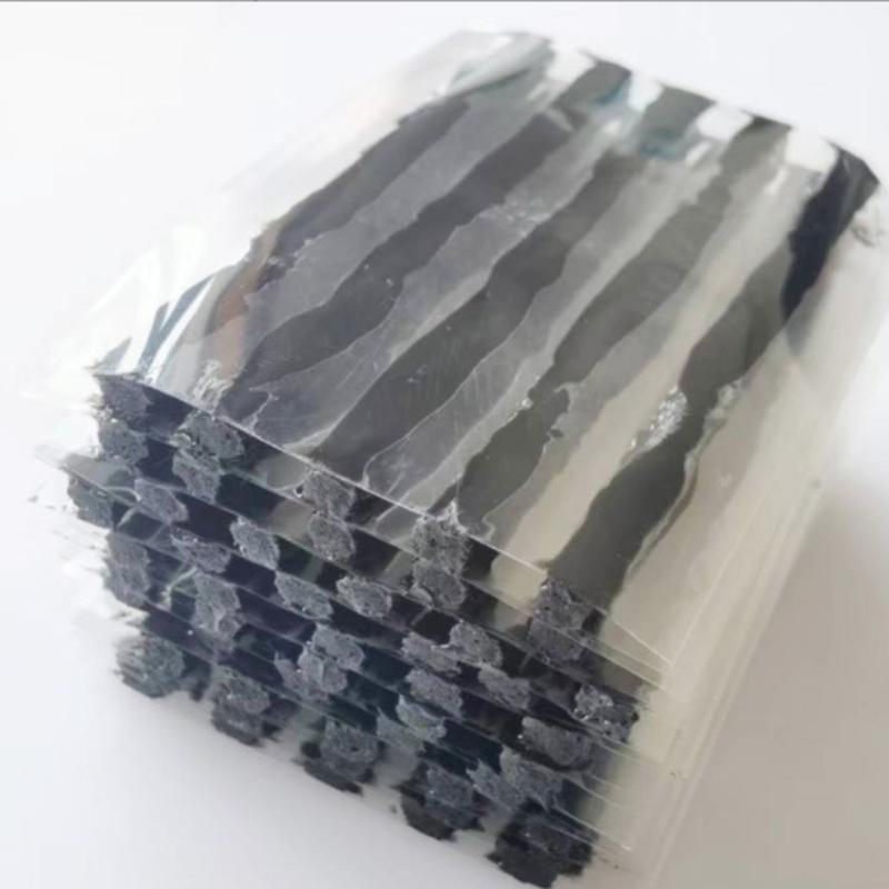 50 шт. черные полоски для ремонта бескамерных шин, клей для экстренного прокола шин, резиновые полоски для ремонта шин автомобилей, мотоциклов, велосипедов