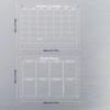 Планировщик ежедневный еженедельный многоцелевой прозрачный магнитный календарь доска для планирования многоразовый блокнот магнитная наклейка на холодильник