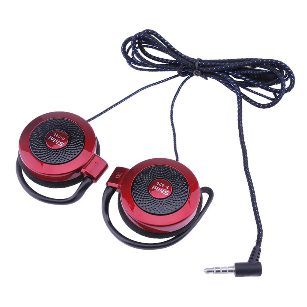 SHINI S520 3.5mm Wired Headset Ear Hook Headsets Stereo Game Sports Headphone with Mic for Phone