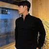 Mens Long Sleeve Cable Knit Half Zip Stand Collar Pullover Casual Sweater