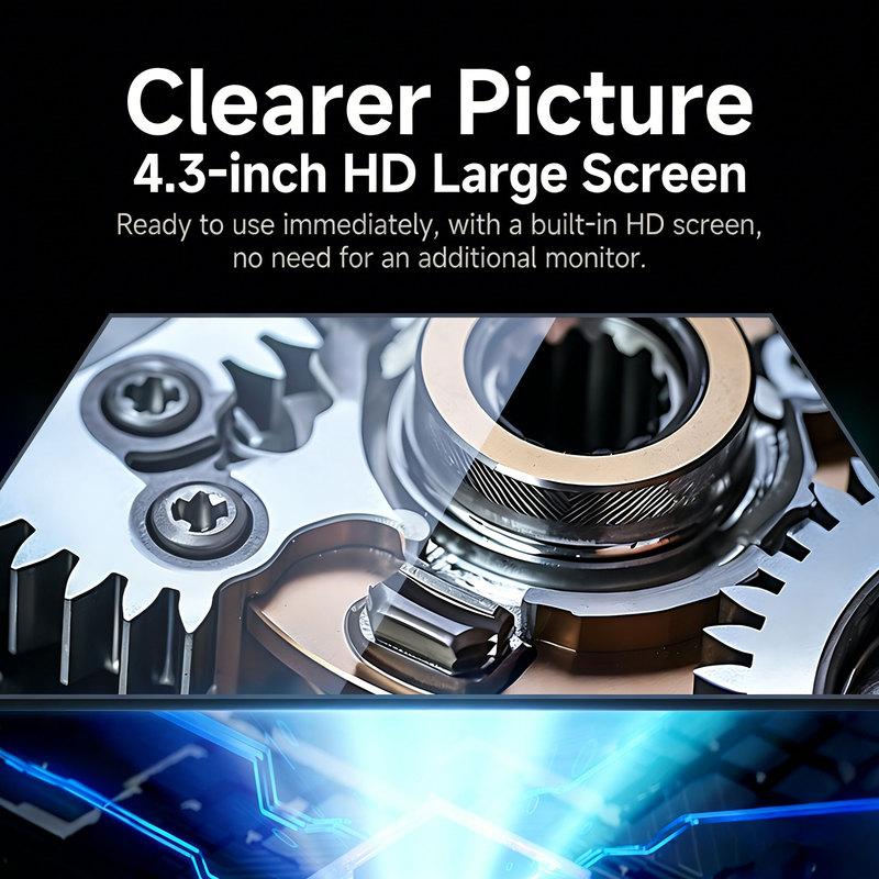 Промышленный эндоскоп 4,3-дюймовый IPS-экран IP67 Водонепроницаемый HD1080P 8-мм объектив Камера для инспекции труб и канализации Бороскоп Для авто