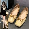 Модные летние туфли женские на низком каблуке с бантом разноцветные повседневные женские кроссовки с неглубоким носком и квадратным носком элегантные женские мокасины Fl