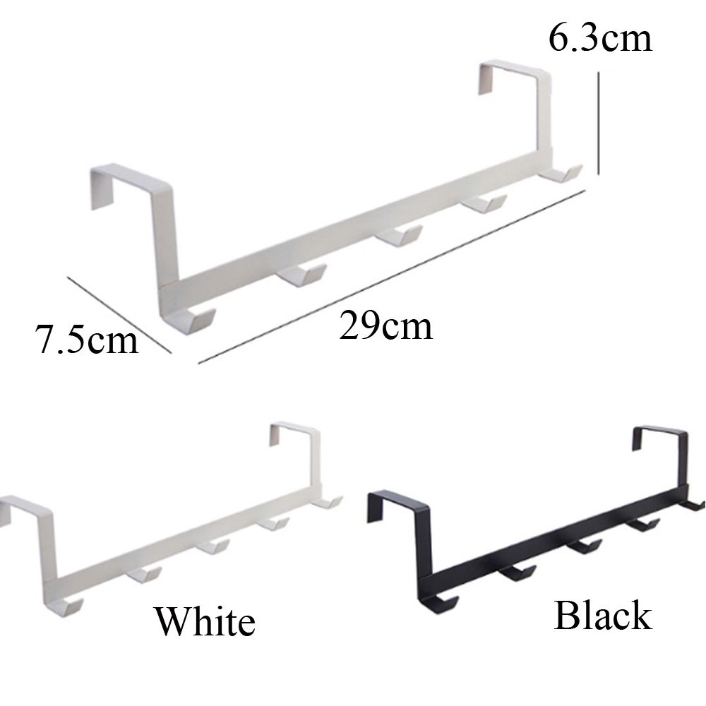Coat Hat Towel Holder Organizer Over-The-Door Hook Hanging Shelf Storage Rack Hanger