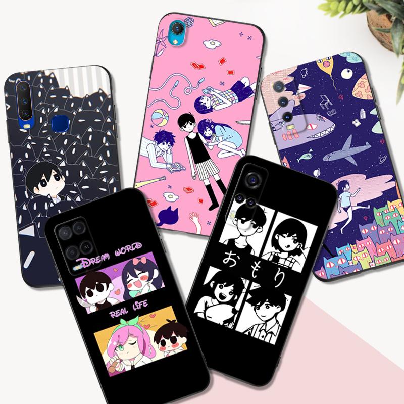 Black Tpu Case For Vivo Y52 Y70 Y70s Y70T Y71 Y71A Y72 Y73S Y75 Y76 Y75 Y81 5G 2020 Omori