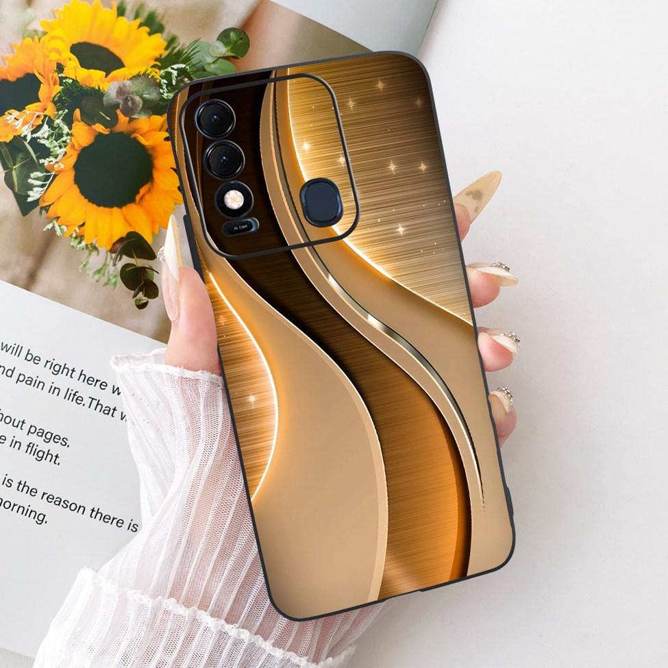 Phone Case For Tecno Spark 8 Cover Silicone Cute Cat Fashion Funny Painted Funda For Spark8 Tecno KG6k KG6 Casing