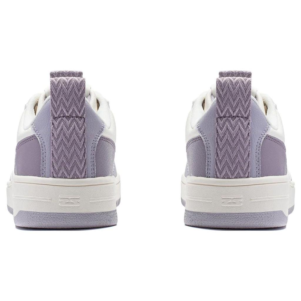 Li Ning модные универсальные белые кроссовки с толстой подошвой женские кроссовки фиолетовые AGCT472-4